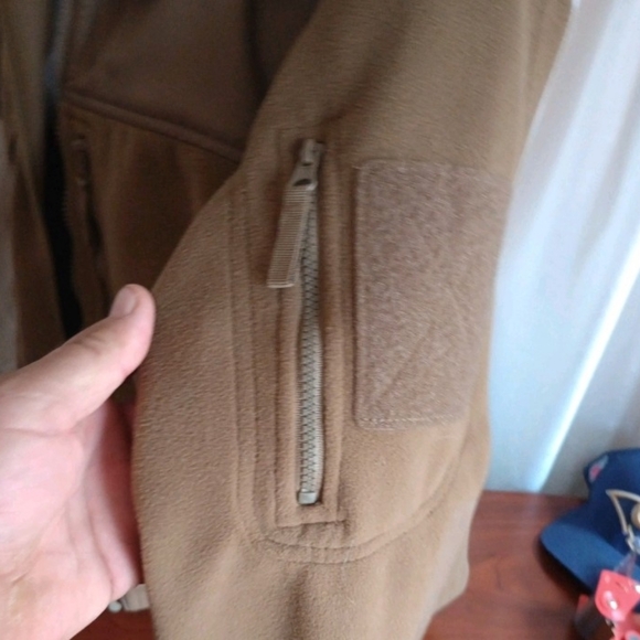 Condor Jacket 601 MensXL Brown Alpha Micro Fleece Tactical Full Zip Outdoor. XL - Picture 8 of 11